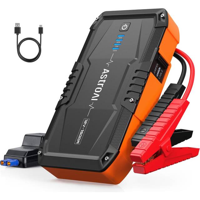 S8 Car Battery Booster Jump Starter Power Pack,1500A Portable Car Jump Starter Power Bank for 12V Vehicles Up to 6.0L Petrol & 3.0L Diesel Engines,