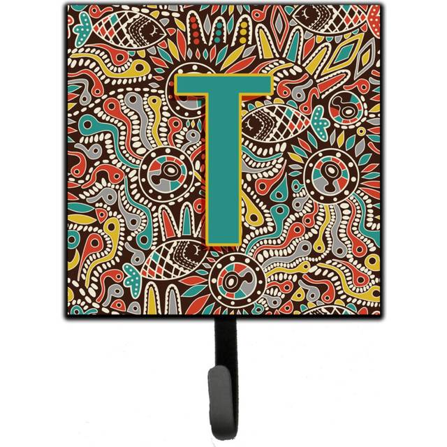 """""Caroline's Treasures CJ2013-TSH4 Letter T Retro Tribal Alphabet Initial Leash or Key Holder  Small  Multicolor"""""