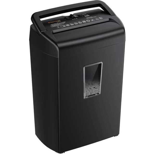 Bonsaii 10-Sheet Home Shredder, Cross-Cut Paper Shredder, Shreds Credit Cards/Staples/Clips, Small Office Shredder Machine with 21L Wastebasket &