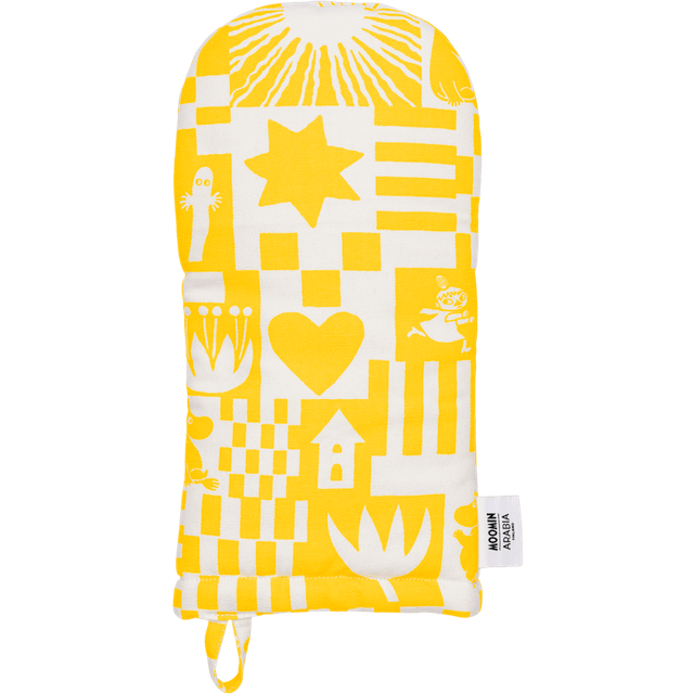 Moomin Arabia Party Moomin oven mitt 15x34 cm Yellow