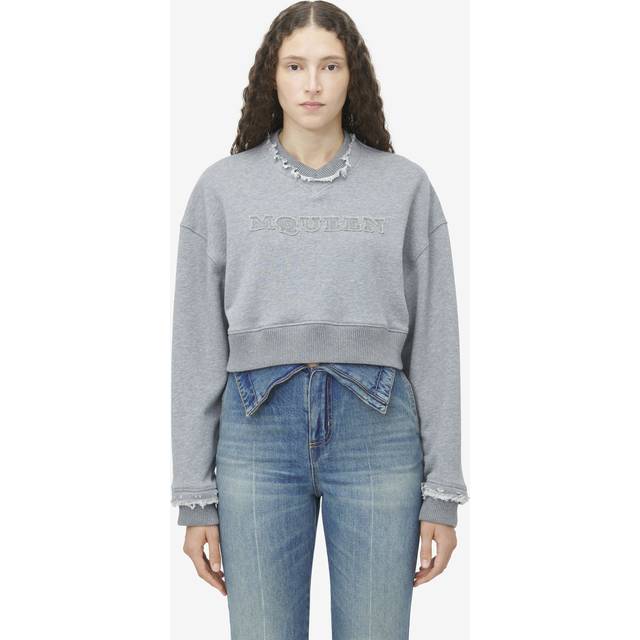 Alexander McQueen, Sweatshirts & Hoodies, Dam, XS, Grå Tröja Kollektion - gray (XS)