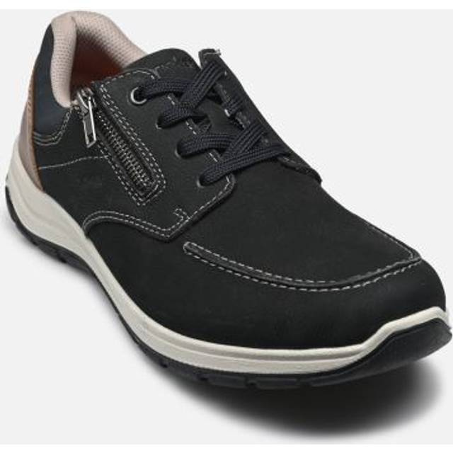 Wide-Fit Casual Leather Shoes - RKR41525 / 326 759 - Navy - 12