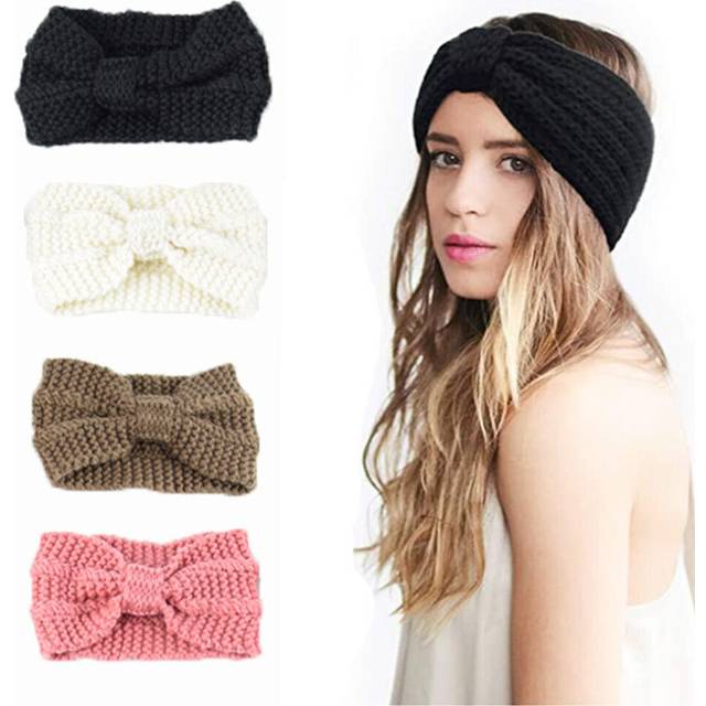 Women'S Winter Headbands, Pack Of 4 Headbands, Winter Women'S Knitted Headband, Winter Headband, Headband, Ear Warmer-Combination 2