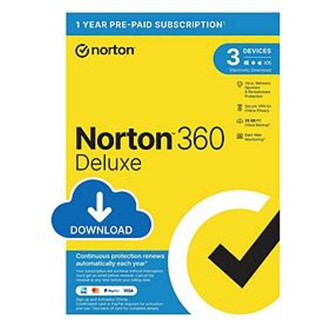 Norton 360 Deluxe 2024 For 3 Devices - One Colour