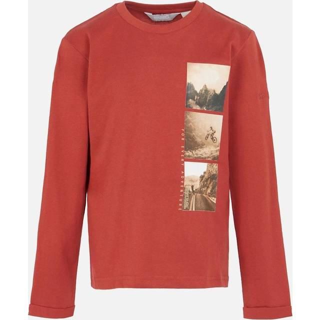 (5-6 Years, Red Ochre) Regatta Childrens/Kids Wenbie III Photo Split Long-Sleeved T-Shirt