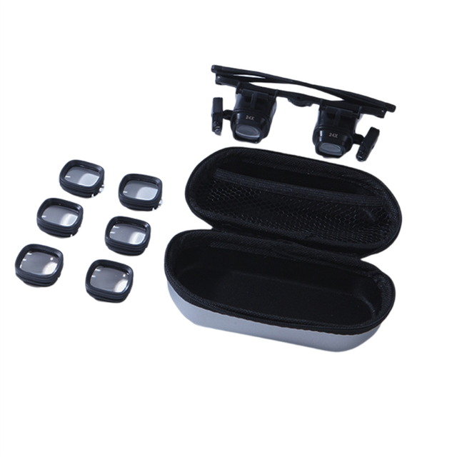 24X Headband Magnifying Glass 2X 6X 10X with 2 Led Light Magnifier