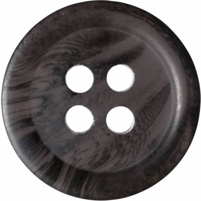 Hemline Tortoise Shell Buttons Brown