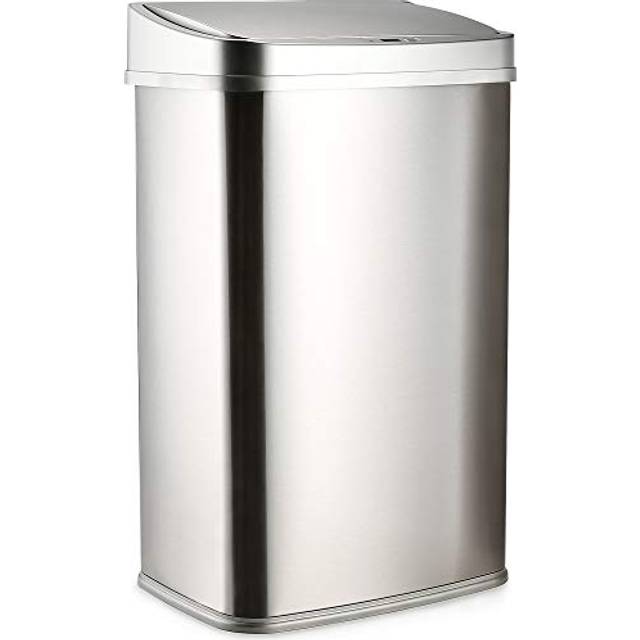 NETTA 50L Rectangular Sensor Bin with Motion Sensor - Stainless Steel
