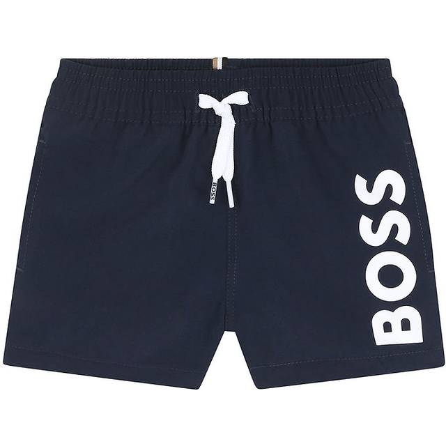 BOSS Badshorts - Marinblå m. Vit - BOSS - 3 år (98) - Badkläder