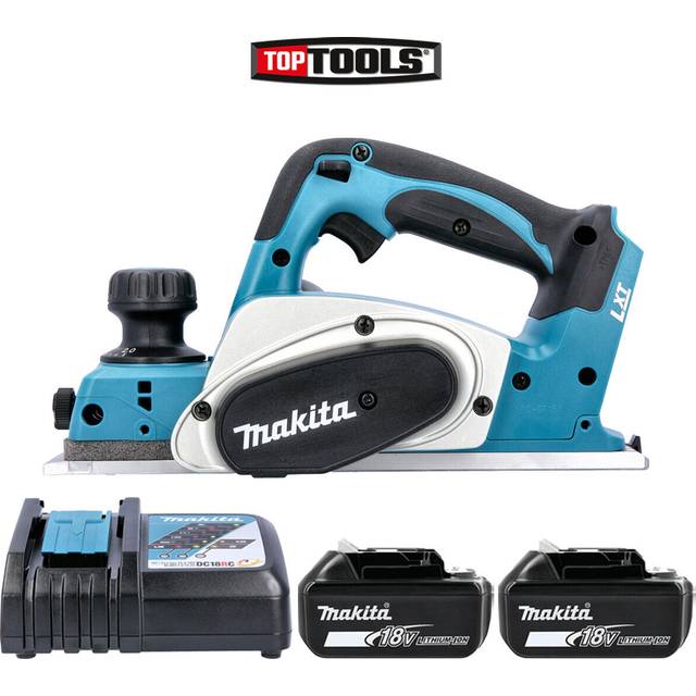 Makita dkp180 lxt 18v li-ion 82mm planer with 2 x 6ah batteries & charger