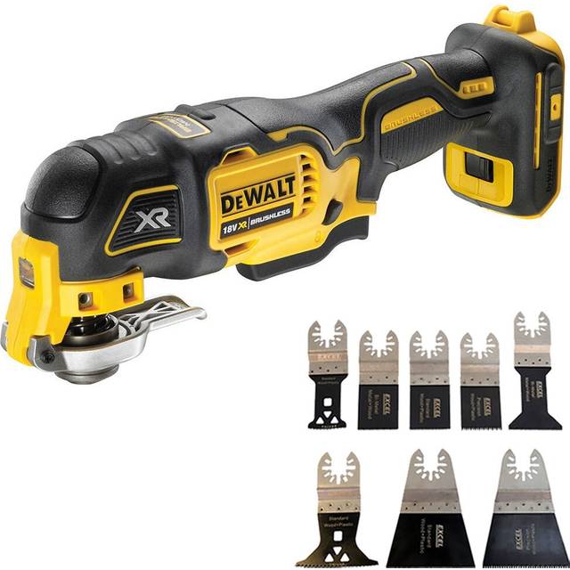 Dewalt dcs356n 18v brushless oscillating multitool with 8 piece accessories set