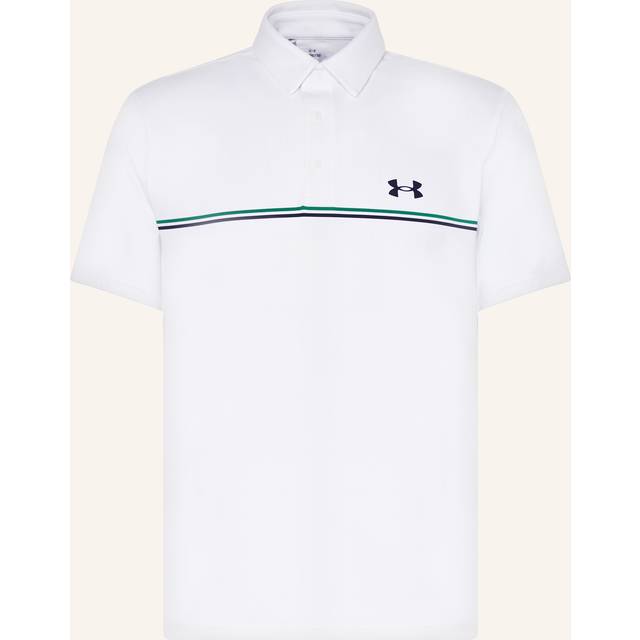 Under Armour Playoff 3.0 Stripe Polo White/Kelly Green - XL Size: XL