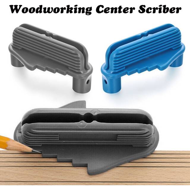 Multifunctionele Houtbewerking Centrum Finder Lijn Kraspen Markering Gauge Center Offset Scribe Gereedschap Contour Gauge Past - grijs