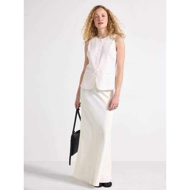 LINDEX Skirt Majsan |Vit |M