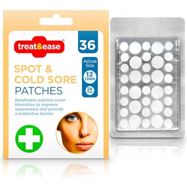 72 cold sore patches acne spot pimple skin breathable blemish hydrocolloid patch