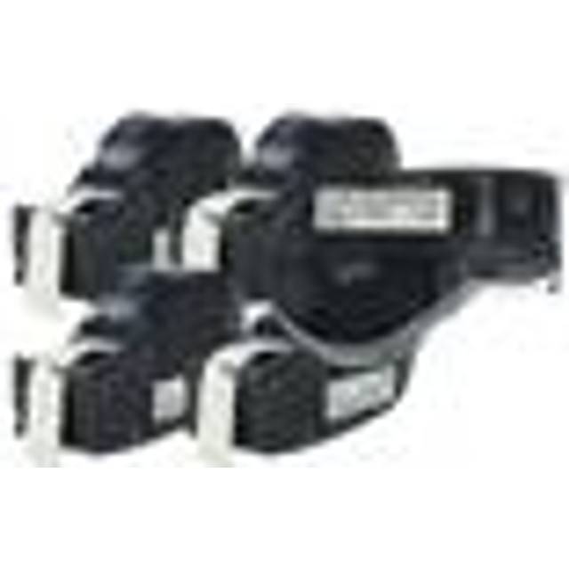 5x Label Tape Replacement for Brady M21-500-595-WT for Label Printer 6.4m x 12.7 mm, Black on White, vinyl - Vhbw