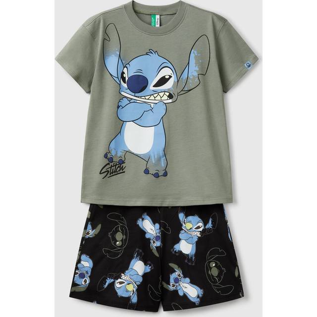 Benetton, Lilo & Stitch ©disney Short Pyjamas, size XL, Light Green, Kids