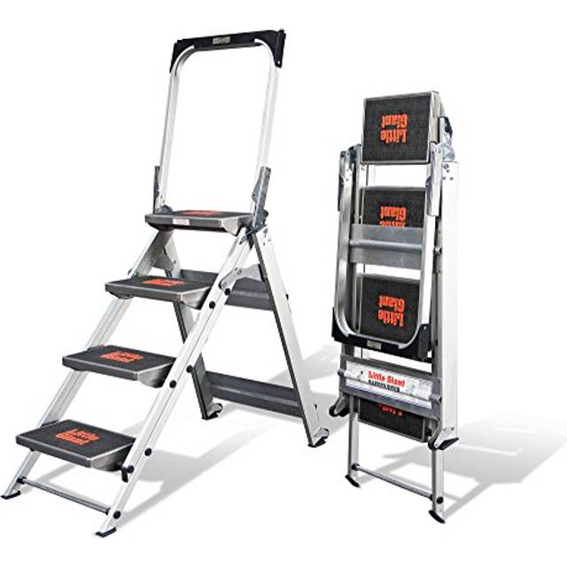 Little Giant 4 Tread Safety Step, Silver