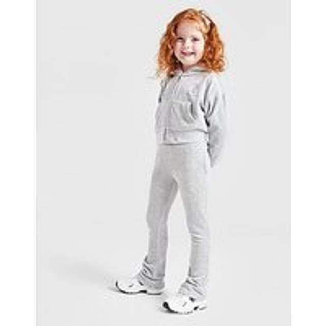 JUICY COUTURE Velour Hoodie/Flares Tracksuit Children - Grey - 3-4Y