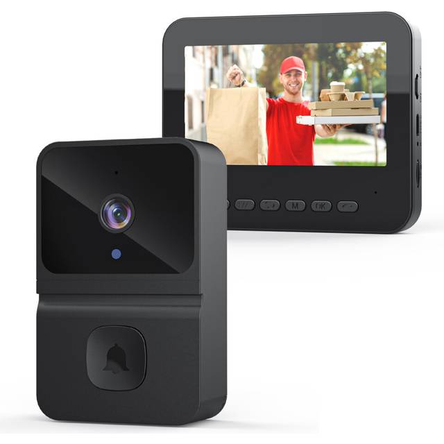 Wireless Video Doorbell with 4.3' IPS Display Digital Camera Smart Infrared Home Intercom