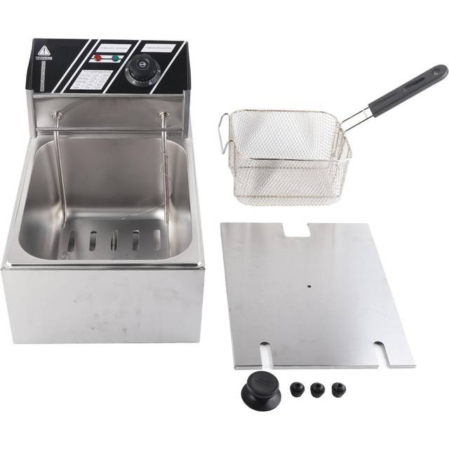 Stainless Steel Electric Deep Fryer 6L Electric Immersion Deep Fryer with Basket Lid L