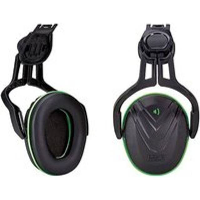 V-Gard Helmet Mounted Ear Defender Green Low