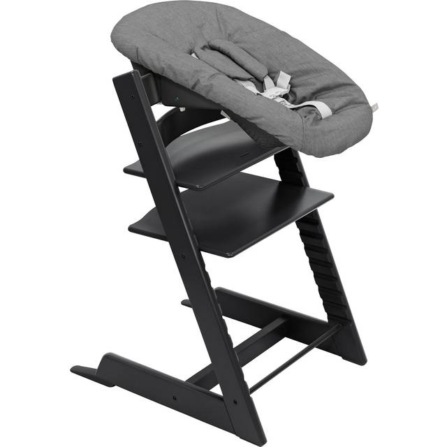 Stokke Tripp Trapp stol + Bygel + Newborn Set Black