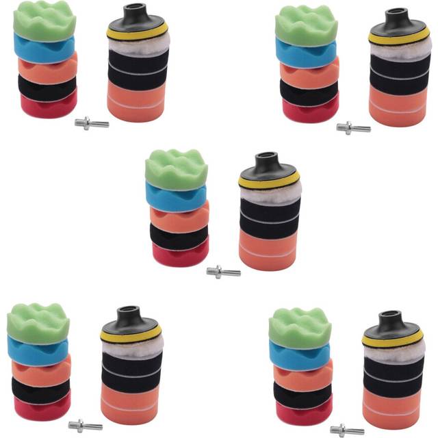 55Pcs 3 Inch Waves Buffer Polishing Pad Set for Car Polisher