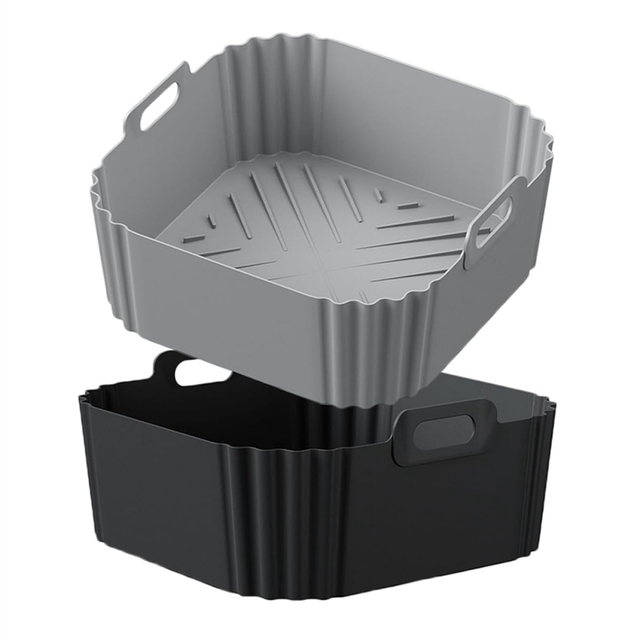 2PCS Air Fryer Liners for Reusable Basket C