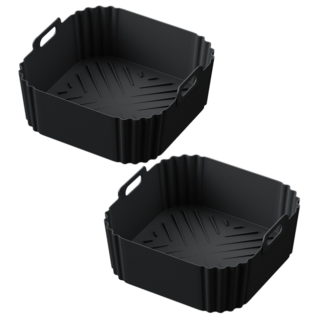 2PCS Air Fryer Liners for Reusable Basket B
