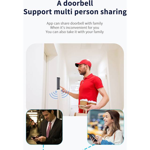 WIFI Doorbell Camera with 125Â¡Ã£ Wide Angle Visual Chime Video Doorbell