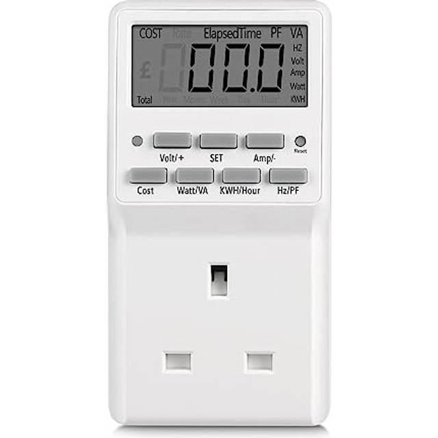 Power Meter Energy Monitor Plug for Home,Electricity Power Consumption Meter with Digital LCD,Cost, Kilowatt Meter, Energy Voltage Amps Power