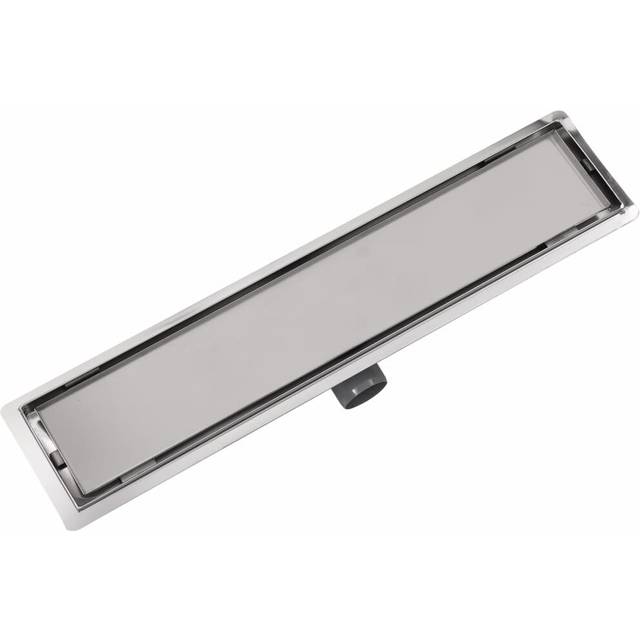 Fran 14cm Linear Grid Waste Shower Drain - Gray (14cm W X 31cm H X 207cm D)