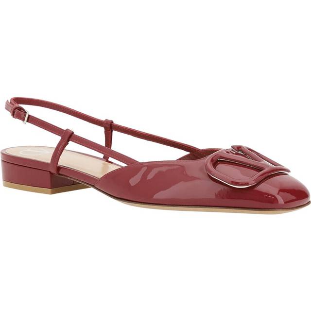 Valentino VLogo Leather Ballerina Flat