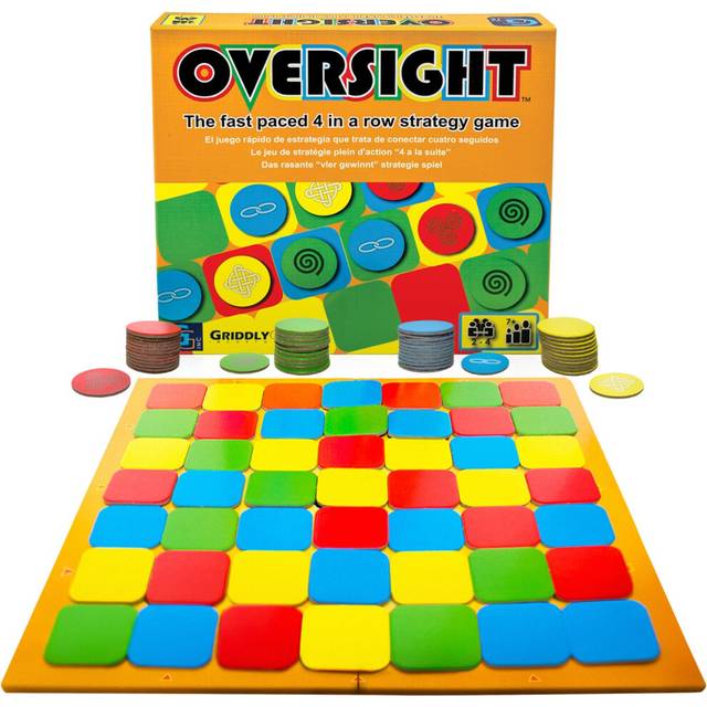 Oversight: Fast Paced 4 in a Row Family Board Games  Kid Board Games  Strategy Board Games  Ages 8-12  STEM Learning  Educational Fun by Griddly Games
