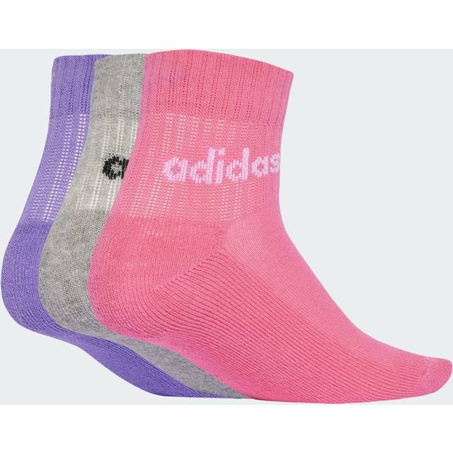 adidas Sport Performance - Ankelstrumpor Kids Lin Ank 5-pack - Rosa