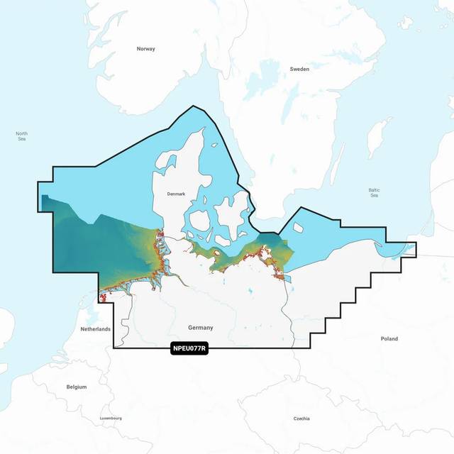 Navionics Platinum+ NPEU077R Danmark, Tyskland och Polens kust (Denmark, Germany &amp; Coastal Poland)