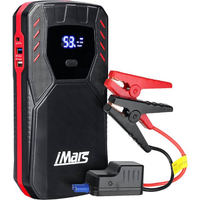1500A 18000mAh Portable Car Jump Starter Powerbank Emergency Battery Booster Fireproof with LED Flashlight QC3.0 USB Port