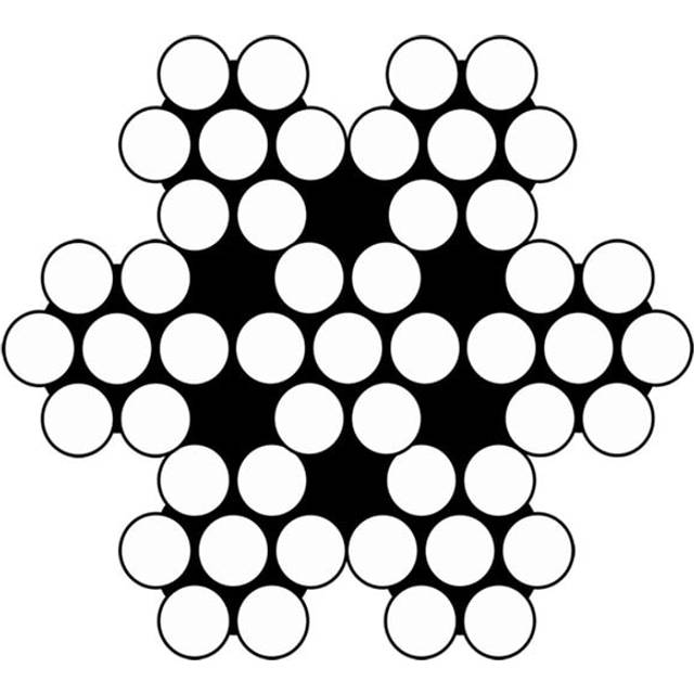 Bema Stållina, rostfri 3mm 7x7 -