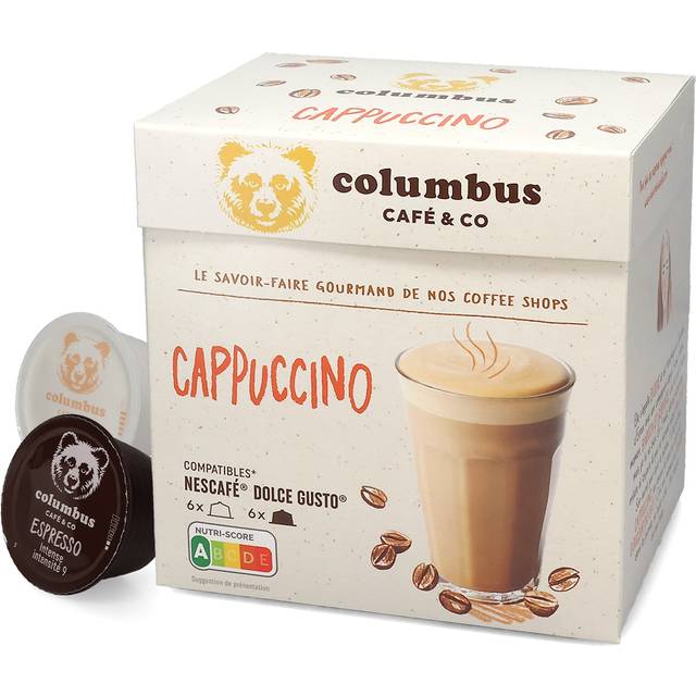 Cappuccino - Columbus - 12 kapslar till Dolce Gusto