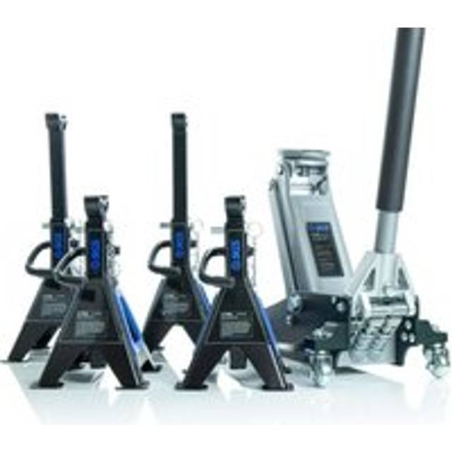 SGS 1.5 Ton Aluminium Racing Trolley Jack With Four Axle Stands