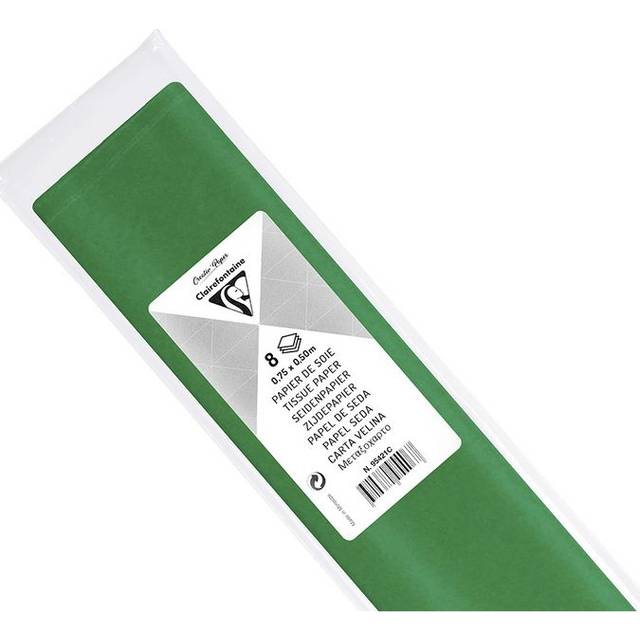 Clairefontaine Tissue Paper 75cm x 50cm Pack of 8 Sheets Green