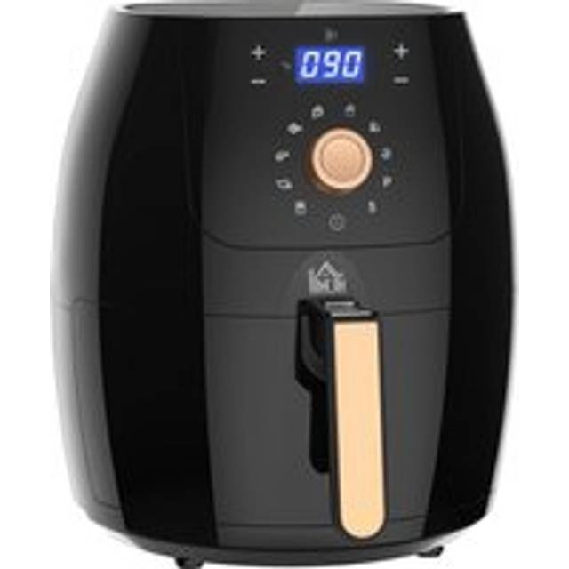 Air Fryers 1700W 5.5L with Digital Display Rapid Air Circulation System Adjustable Temperature 60 Min Timer for Healthy Oil Free Low Fat Cooking Nonstick Basket