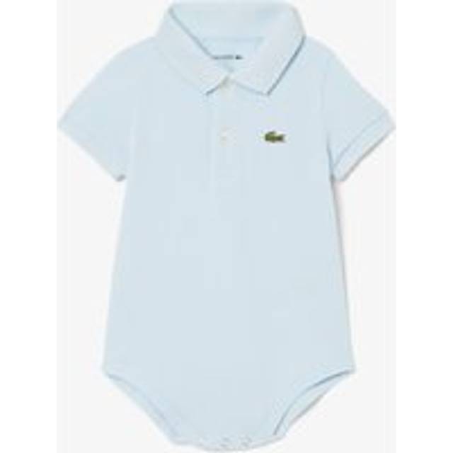 Lacoste Boys Blue Organic Cotton Piqué Polo Bodysuit - 12 month