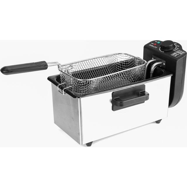 220-240V 2000W Electric Deep Fryer Single Tank Frying Pot Basket Strainer Machine Cooking Tools