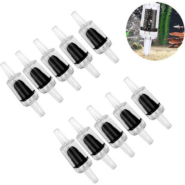 Plastic One Way Non-return Check Valves 10pcs Aquarium Air Pump Accessories For Fish Tank Air Line T