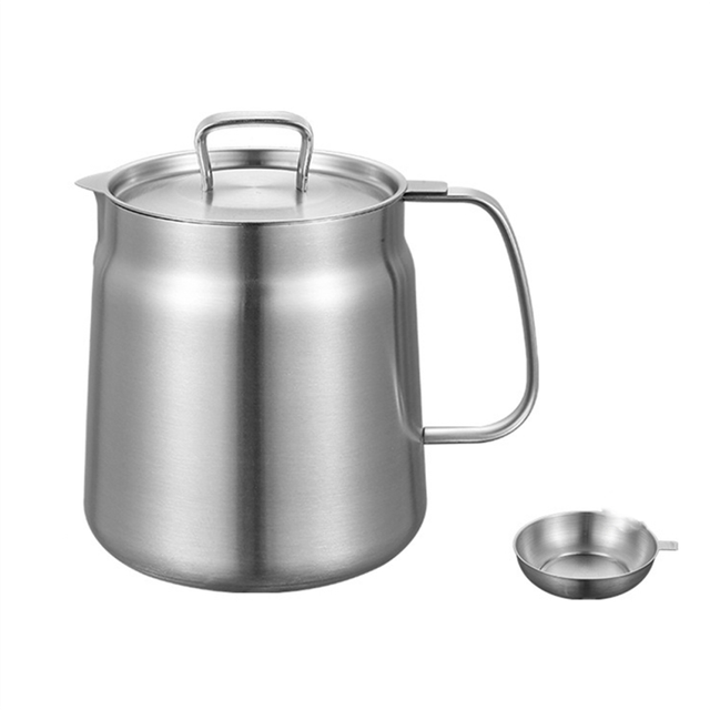 Oil Fryer and Filter Cup Combo Versatile for Kitchen 2L