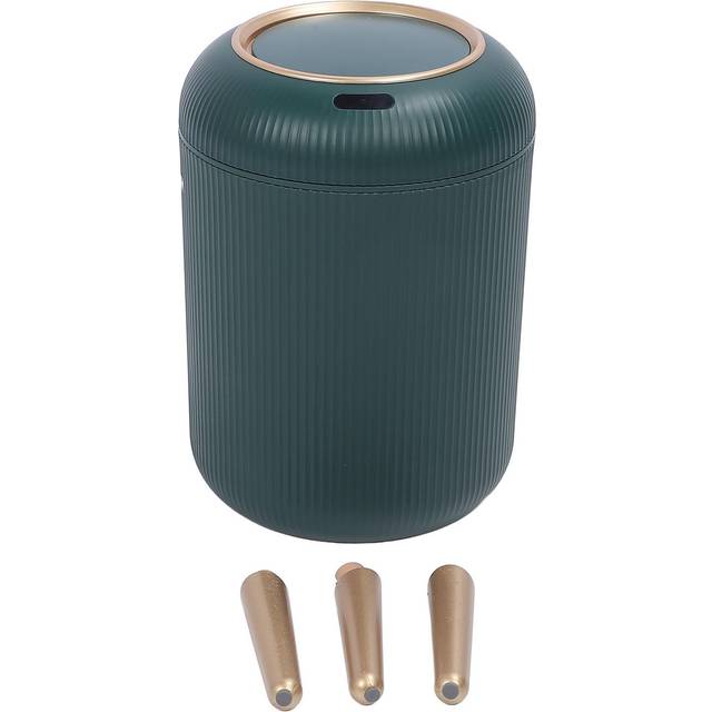 Smart Sensor Wastebasket Water Proof Plastic Touchless Trash Can Automatic Garbage Bin for dark green