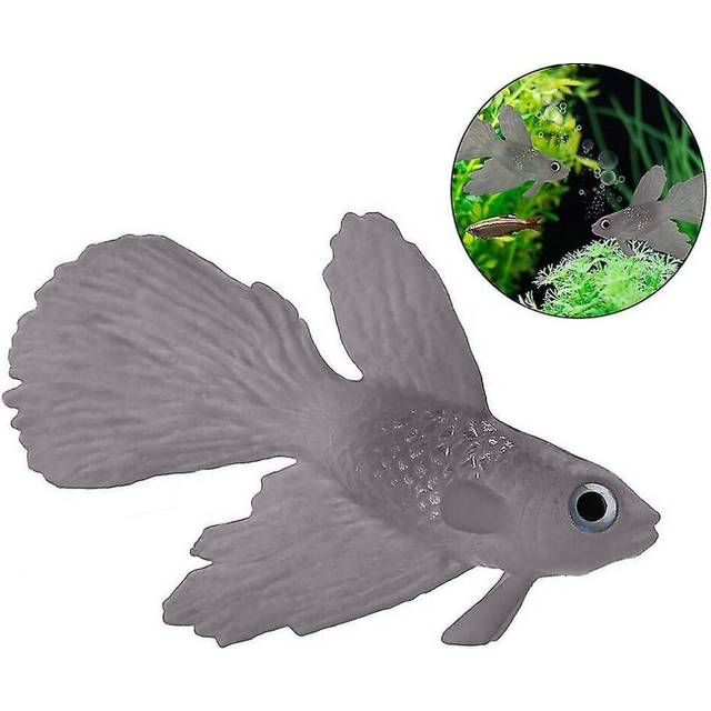 Silicone Artificial Fish Aquarium Decortion High Simulation Lifelike Floating Fake Betta Fish Tank O