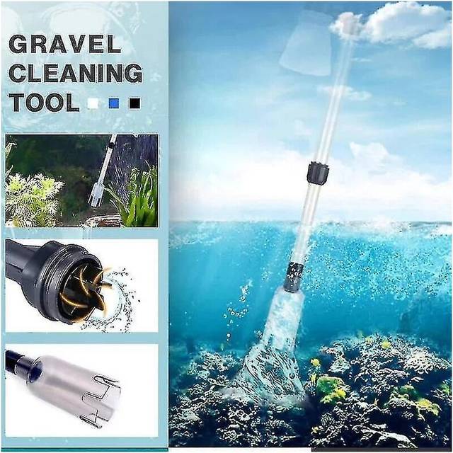 Electric Aquarium Gravel Cleaner Fish Tank Water Change Pump Aquarium Cleaning Tool Water Changer Gr